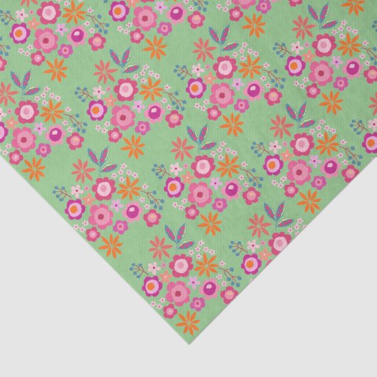 Blumenzapier Seidenpapier (Ausschnitt)