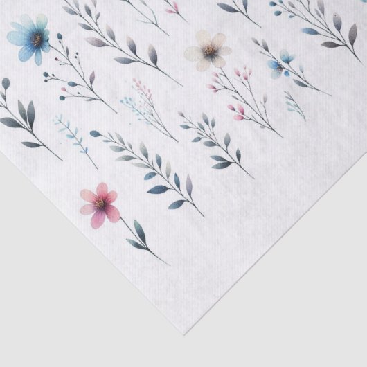 Blumenzapier Seidenpapier (Ausschnitt)