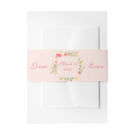 Blumenzargen Einladungsbanderole (Vorderseite Beispiel)