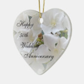 Blumenzarte zum Geburtstag Keramik Ornament (Links)