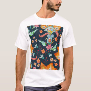 Blumenzauber: Aquarellfarbene Blume T-Shirt