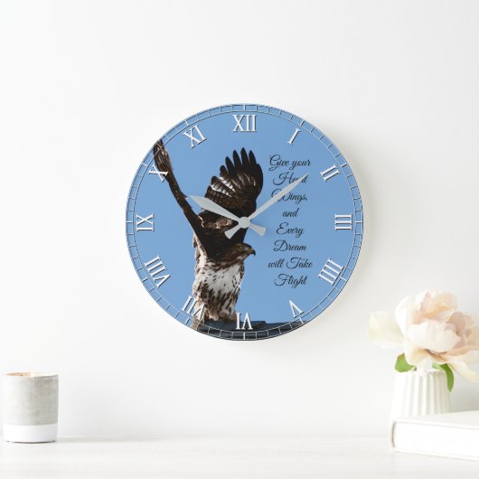 Blumenzauber Große Wanduhr (Zuhause)