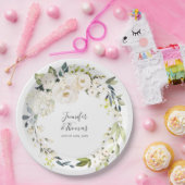 Blumenzauber-Hochzeit Pappteller (Party)