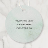 Blumenzauber-Hochzeit von Wasserfarben Vielen Dank Geschenkanhänger (Rückseite)