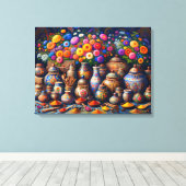 "Blumenzauber" Leinwanddruck (Insitu (Holzboden))