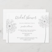 Blumenzauber-Leuchter-Braun-Dusche Einladung (Vorne/Hinten)