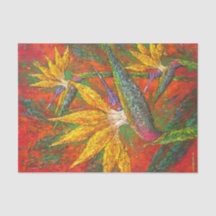 Blumenzauber-Vogel von Paradise Textur Malerei