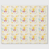 Blumenzauberkerze Tan Wrapping Paper Geschenkpapier (Flach)