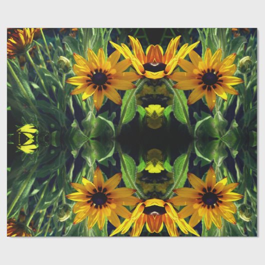 Blumenzauberpapier Geschenkpapier (Flach)