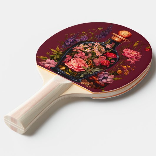 Blumenzaubertrank - Hexerei-Vibes Tischtennis Schläger (Vorderseite)