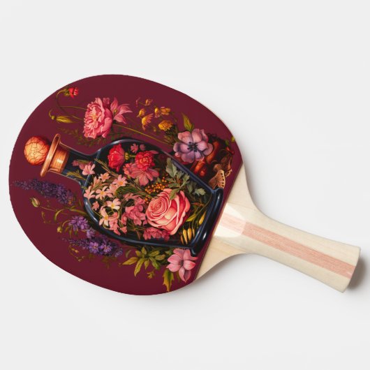 Blumenzaubertrank - Hexerei-Vibes Tischtennis Schläger (Seitenansicht)