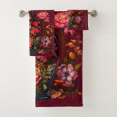 Blumenzaubertränke - Individuelle Name von Hexerei Badhandtuch Set (Insitu)