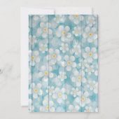 Blumenzaun-Brautparty Einladung (Rückseite)