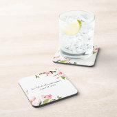 Blumenzehen aus personalisiertem Kunststoff Getränkeuntersetzer (Rechte Seite)