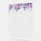 Blumenzehen Begrüßungsschreiben Acrylschild (Winkel)