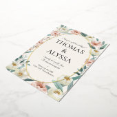 Blumenzehen Einladung mit Details zur Folie (Gedreht)