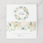 Blumenzehen Platzkarte (Außenseite Aufgefaltet)