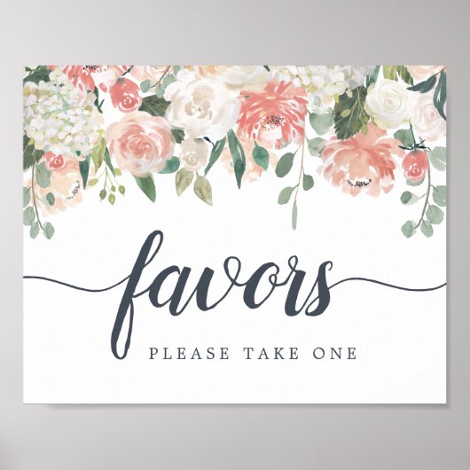 Blumenzeichen im Sommer Poster (Vorne)