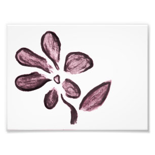 Blumenzeichnung Fotodruck