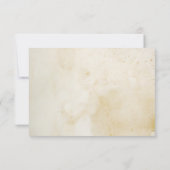 Blumenzeitpapier Rustikale Hochzeit im Freien RSVP Karte (Rückseite)