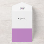 Blumenzellenangabe und Dankeschön-Foto-Karte All In One Einladung (Außenbereich)