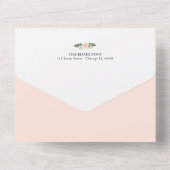 Blumenzellenangabe und Dankeschön-Foto-Karte All In One Einladung (Rückseite)