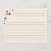 Blumenzellenkarte (Rückseite)