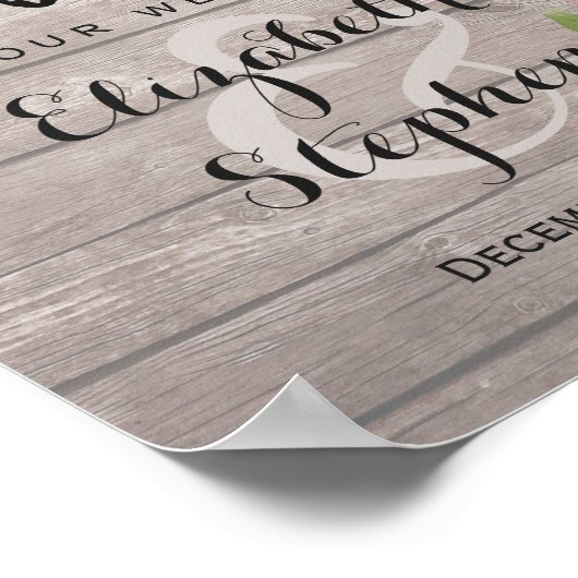 Blumenzellenleuchten Begrüßungszeichen Poster (Ecke)