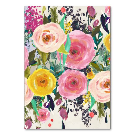 Blumenzelt-Karten Tischnummer (Rückseite)