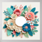 Blumenzelt Poster (Vorne)