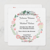 Blumenzeremonie Einladung (Vorne/Hinten)