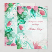 Blumenzeremonie Einladung (Vorne/Hinten)