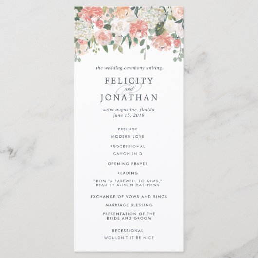 Blumenzeremonie im Sommer Programm (Vorderseite)