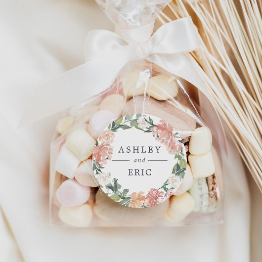 Blumenzeremonie Runder Aufkleber