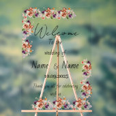 Blumenzettel Acrylschild (Neutral)