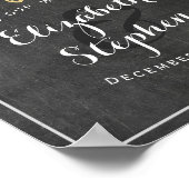 Blumenzettel Begrüßung Begrüßung Empfang Zeichen Poster (Ecke)