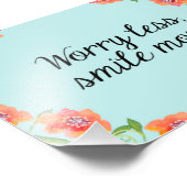 Blumenzettel drucken, inspirierende Angebotsfarbe Fotodruck (Ecke)