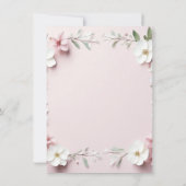 Blumenzettel Einladung (Rückseite)