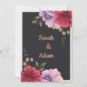 Blumenzettel Einladung (Vorderseite)