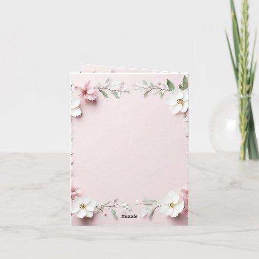 Blumenzettel Einladung (Rückseite)