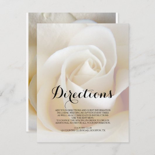 Blumenzettel Einladung (Vorne/Hinten)