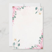 Blumenzettel Einladung zur individuellen Rose Desi (Rückseite)