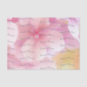 Blumenzettel Florist Pink Blume Seidenpapier (Vorderseite)