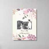 Blumenzettel-Foto Leinwanddruck (Vorderseite)