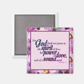 Blumenzettel für Christliche Bibelliteratur Magnet (Vorderseite/Rückseite)