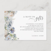 Blumenzettel für Geschenke Hochzeitsgeschenke Begleitkarte (Vorderseite)