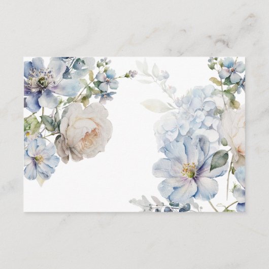 Blumenzettel für Geschenke Hochzeitsgeschenke Begleitkarte (Rückseite)