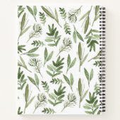 Blumenzettel für Grünpflanzen und Ideen Notizblock (Rückseite)