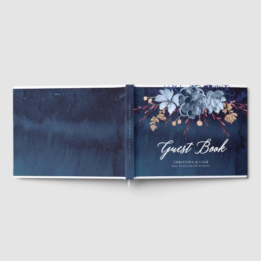 Blumenzettel für Hochzeitsgäste Gästebuch (Voll)