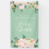 Blumenzettel für Kinder mit Duschwasserfarbe Banner (Vertikal)